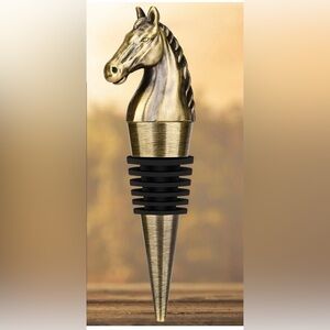 NWOT Horse Head Wine Bottle Stopper